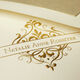 Hand Engraved Folded Note Cards with Decorative Design Image 2 of 2